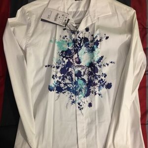 Zara floral shirt button down